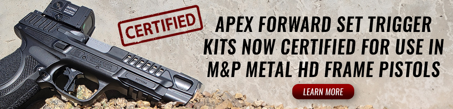 Flat-Faced Forward Set Trigger Kits Certified for Use in M&P Metal HD Frame