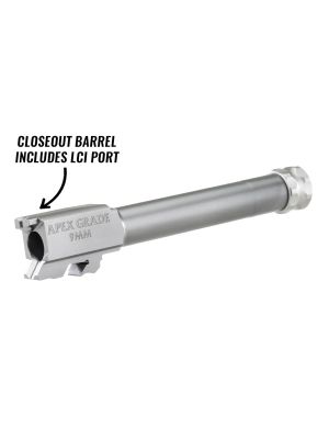 Closeout - 5.00” Apex Grade 9mm Gunsmith Fit Threaded Barrel for M&P - LCI Port