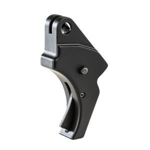 Curved black-anodized aluminum trigger