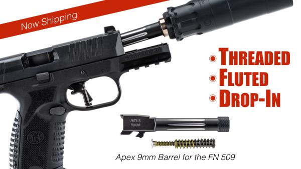 Apex Now Shipping New Threaded Barrel for FN 509 Pistols