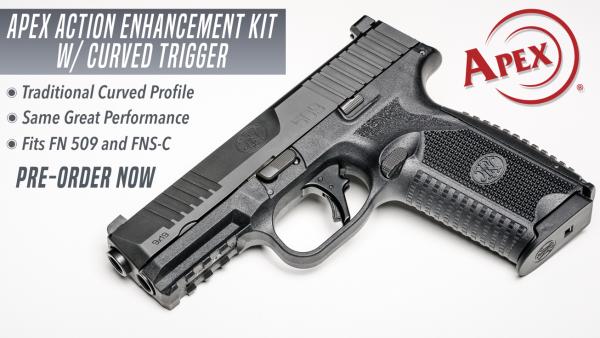Apex Announces Curved Trigger Action Enhancement Kit for FN 509 Pistols