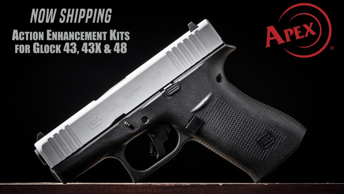 Apex Shipping New Action Enhancement Kit for Glock 43, 43X & 48