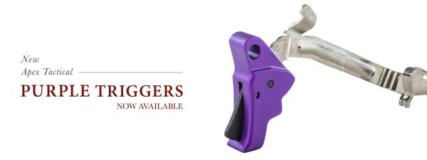 Available Now, Purple Triggers and Conversion Barrels from Apex