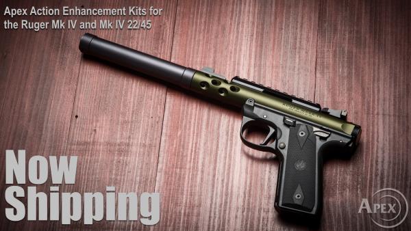 Apex Now Shipping New Ruger Mk IV Kits