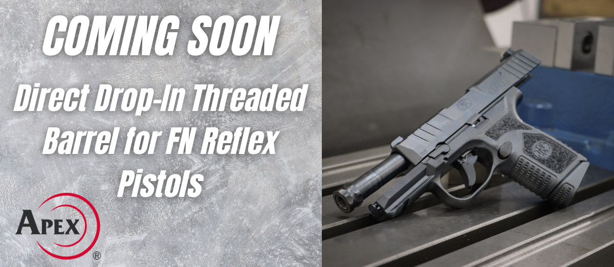 COMING IN 2025: Direct Drop-In Threaded Barrel for FN Reflex Pistols