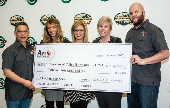 Apex Raises $15,000 For C.O.P.S. With Thin Blue Line Series Triggers