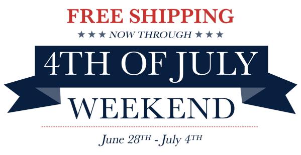 Free Shipping This Independence Day Weekend