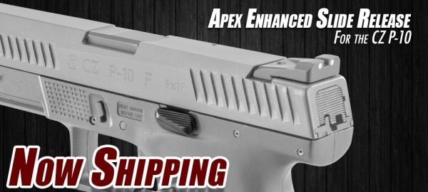 Now Shipping – Apex’s Enhanced Slide Release for CZ P-10
