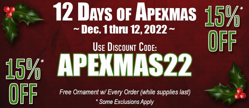 Save 15% During The 12 Days Of Apexmas