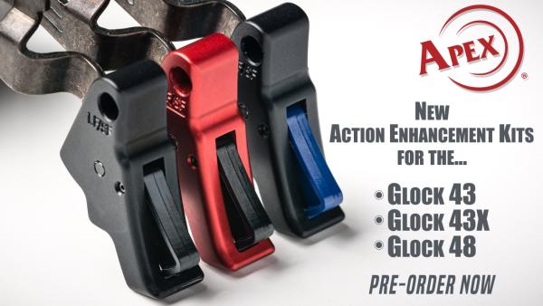 Apex Announces New Action Enhancement Kit for Glock 43, 43X & 48