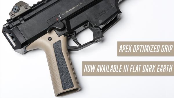 Apex Releases FDE Optimized Grip for CZ Scorpion