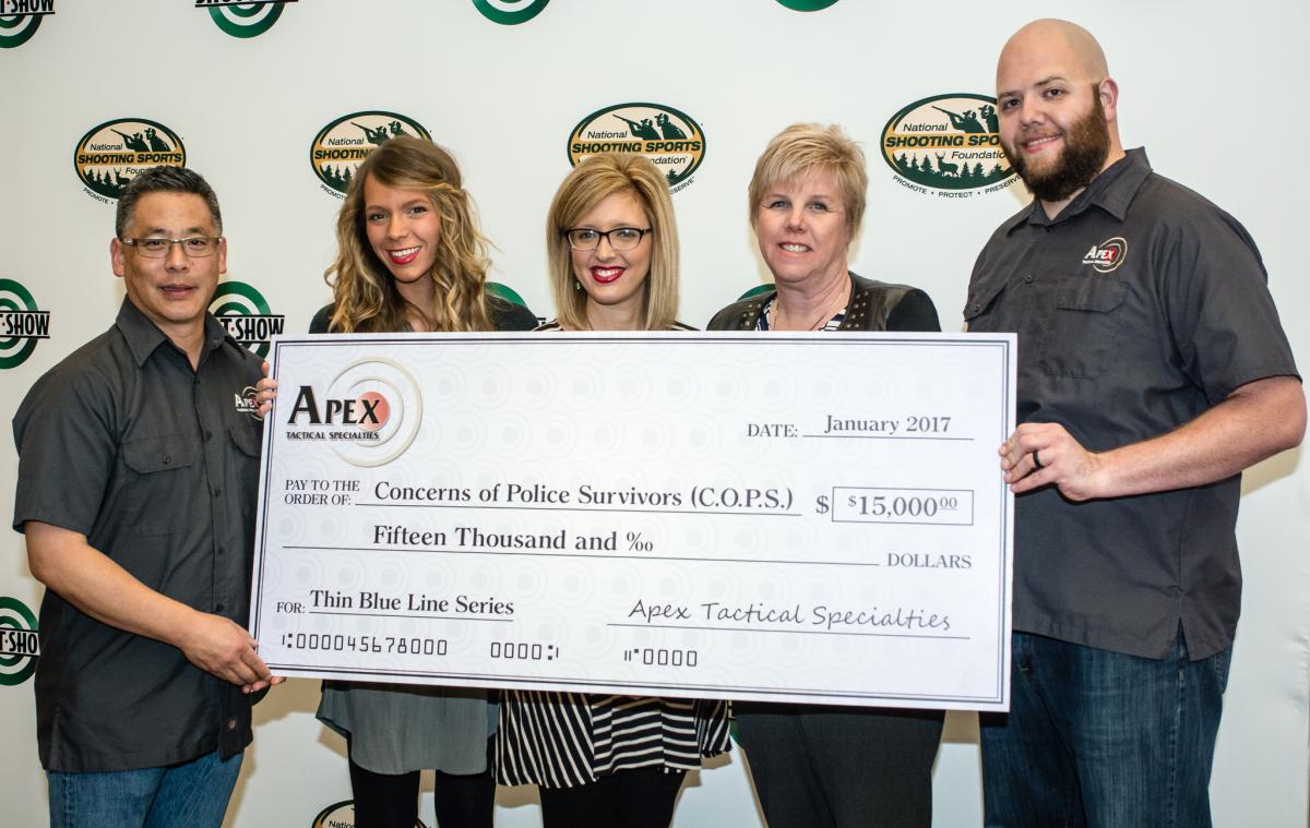 Apex Raises $15,000 For C.O.P.S. With Thin Blue Line Series Triggers
