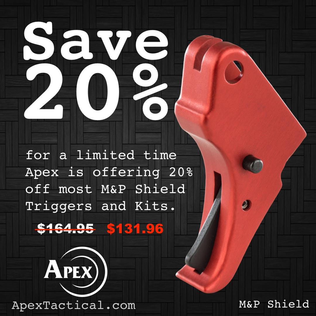 Apex’s ‘Love At First Pull’ Shield Trigger Sales Event - CONCLUDED