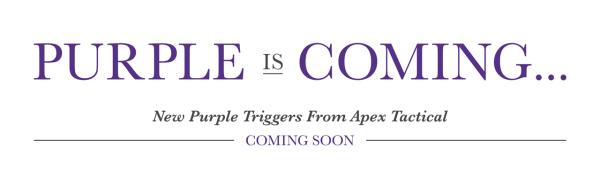 Apex Announces Purple Anodized Triggers For Popular Model Pistols