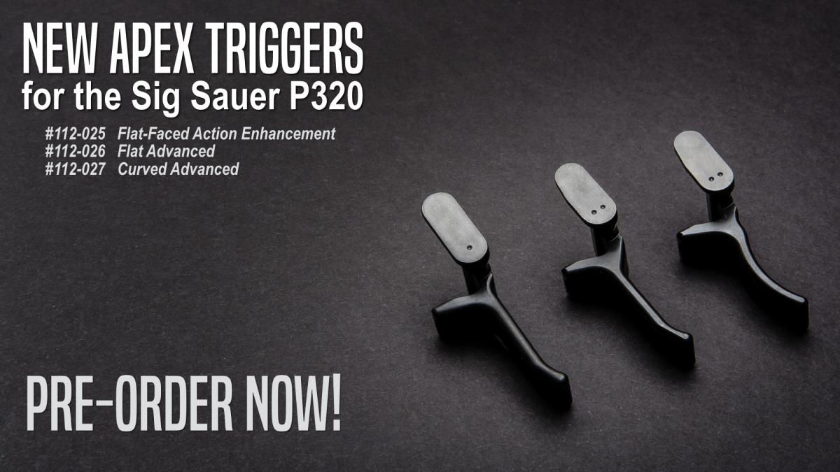 Apex Re-Releasing Triggers for Sig Sauer P320 Pistols